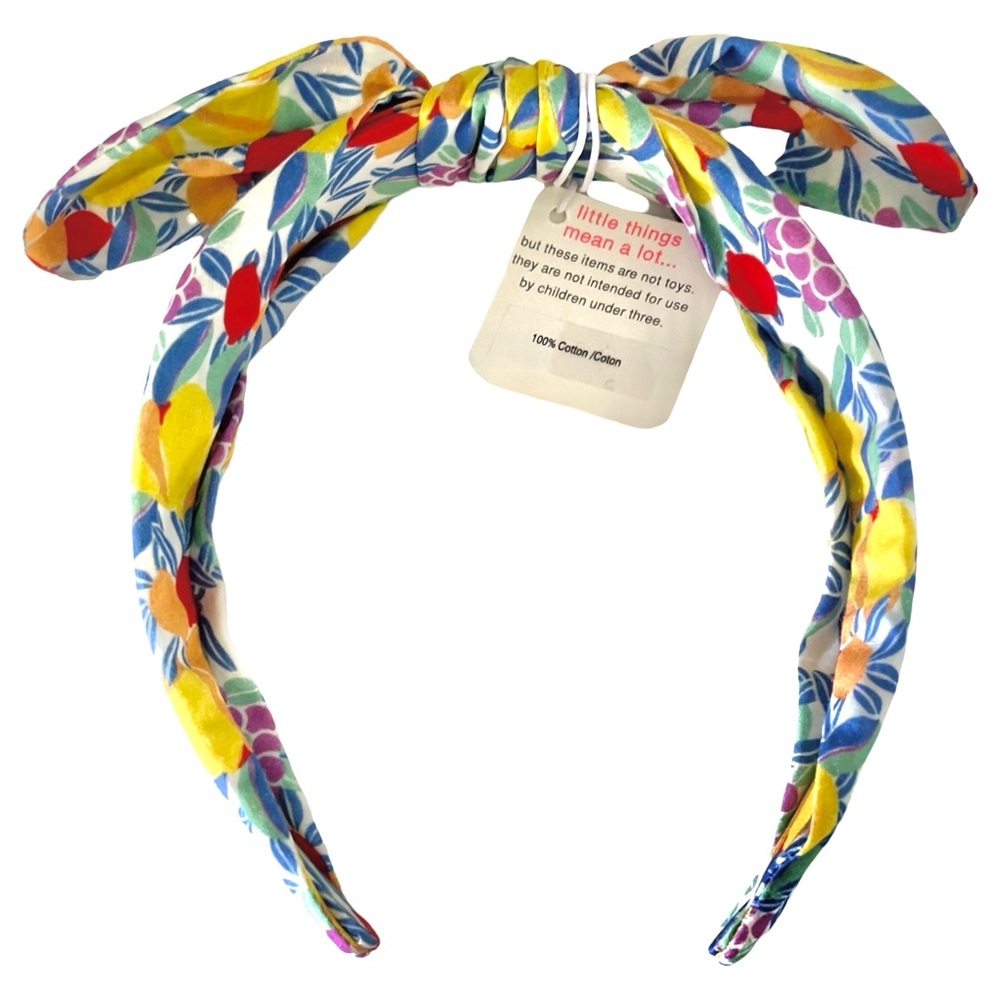 J.Crew crewcuts Girls' knotted headband in tropical floral print NWT 🌺